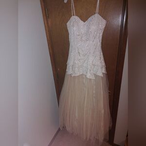 Masquerade Cream Lace Dress
